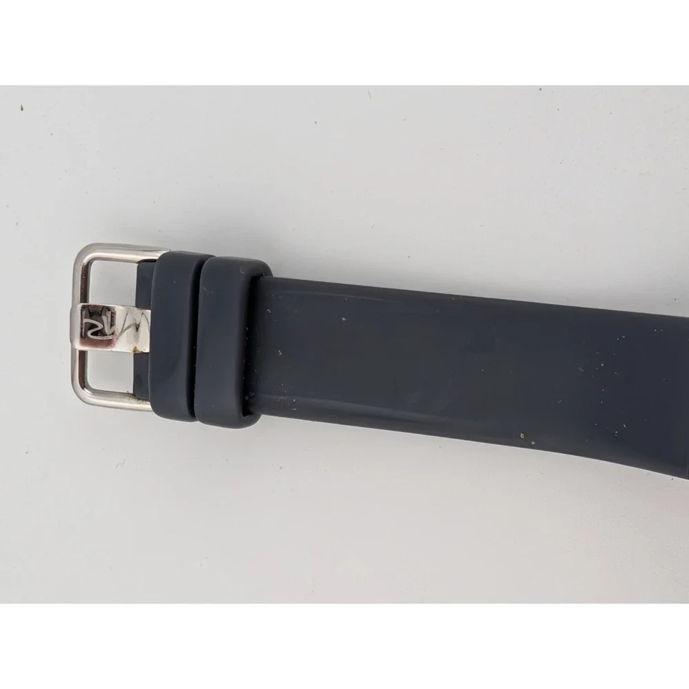 Bering Max Rene Watch Women 31mm Silver Case Gray Silicone Band- New Battery